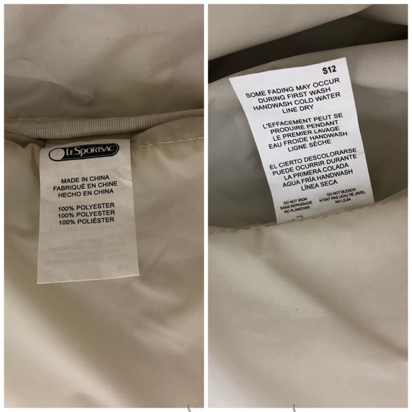 LeSportsac True Messenger Handbag Gray With Colorful Polka - Picture 16 of 16